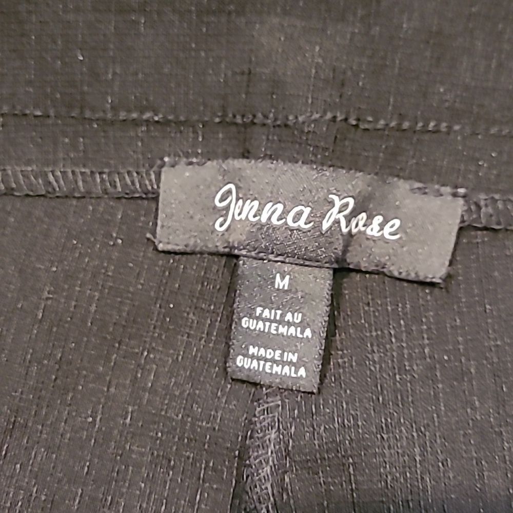 Jenna Rose sz M black cropped pants - Picture 8 of 9